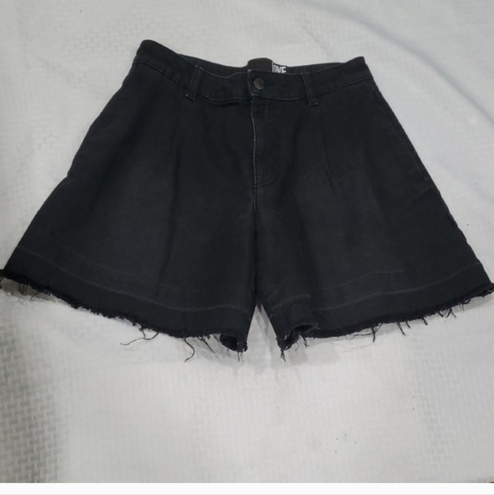 Love Moschino High Waist Black Frayed Hem Shorts - Picture 14 of 14
